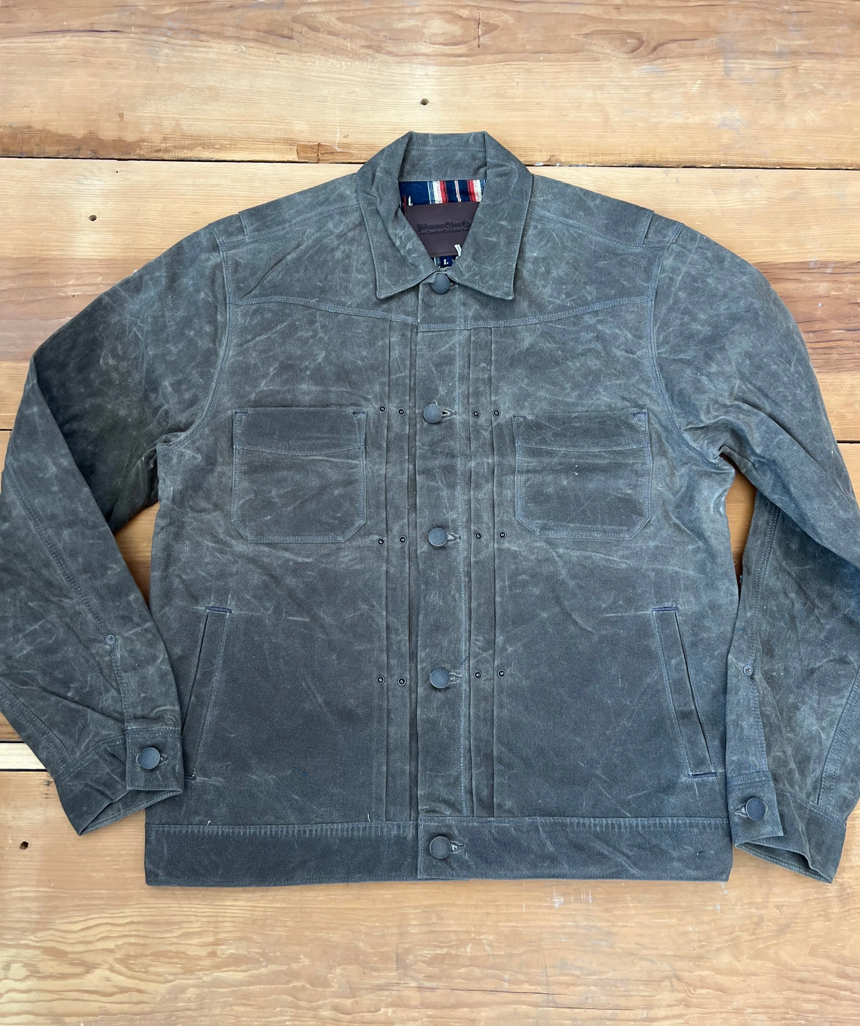 RJ-1 Riders Jacket Waxed Canvas OAK Freenote Cloth