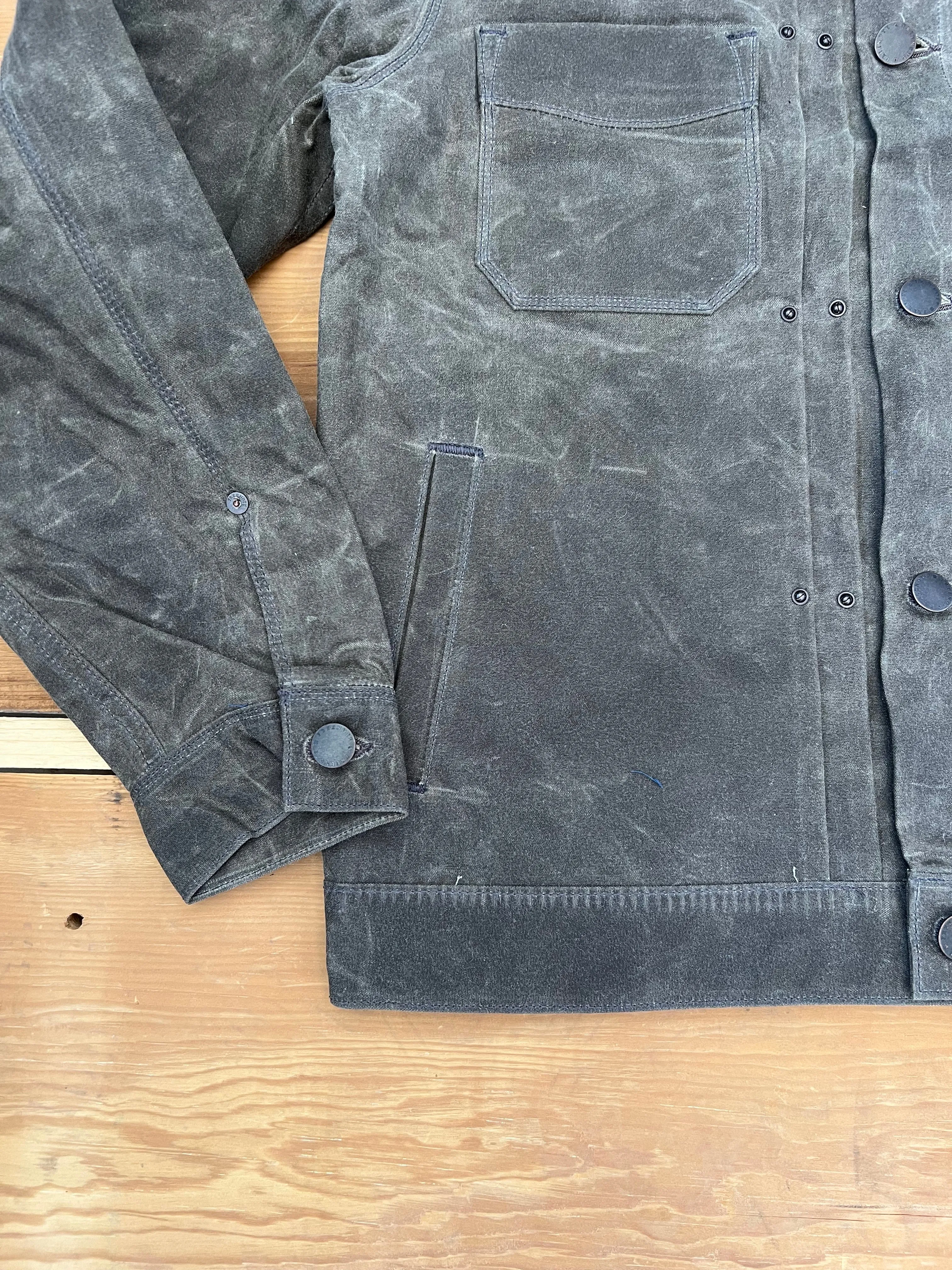 RJ-1 Riders Jacket Waxed Canvas OAK Freenote Cloth