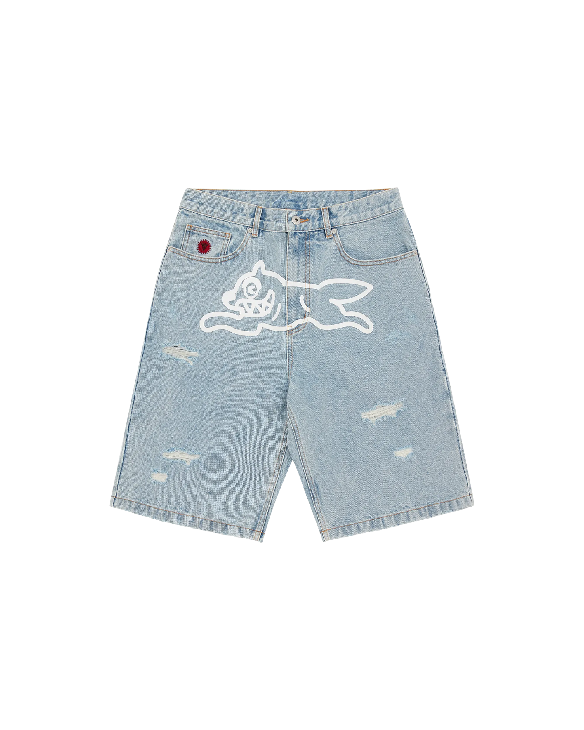 Running Dog Denim Shorts