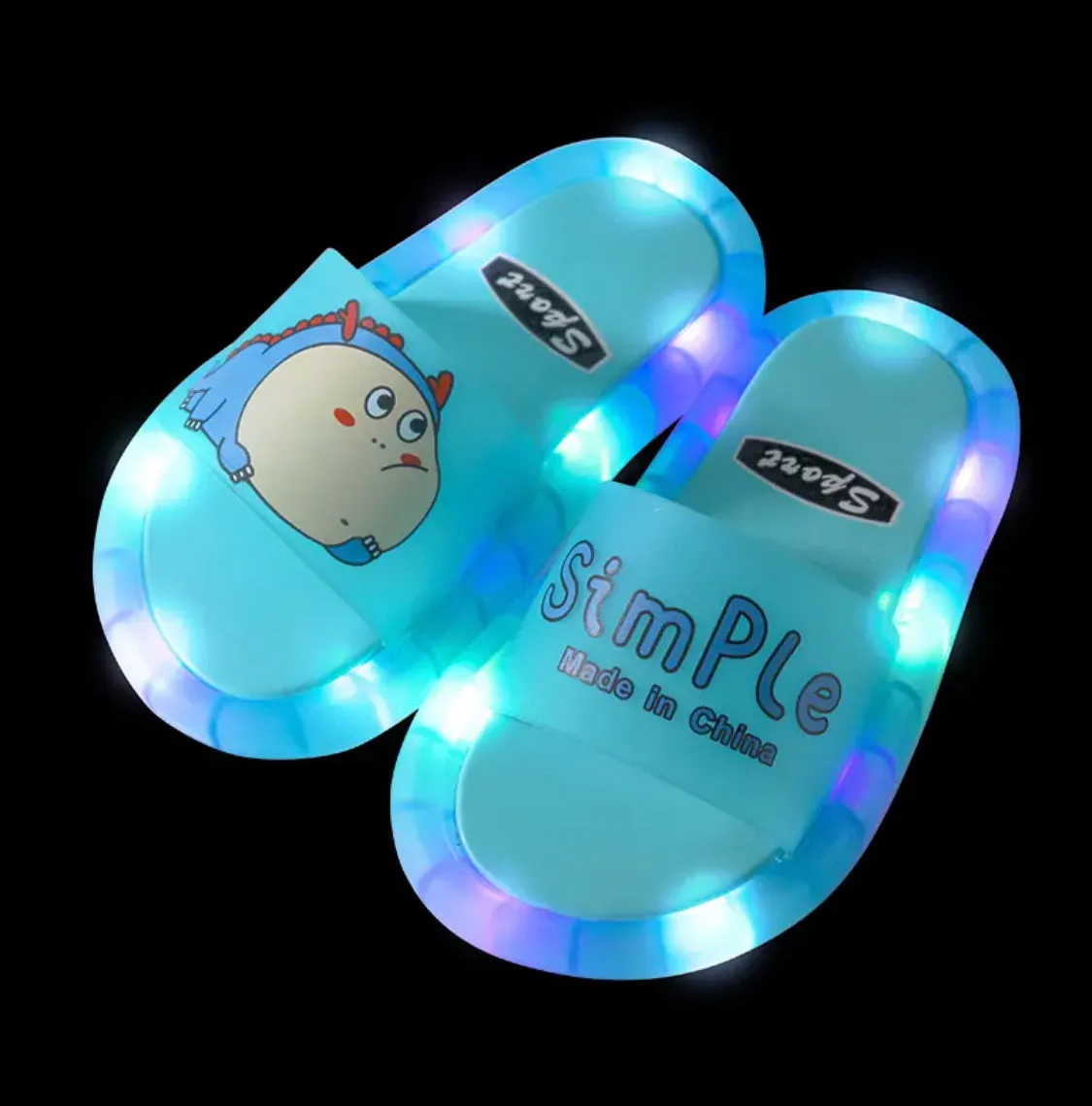 Sandalia  Kawaii con luz LED en 4 diseños únicos unisex kids