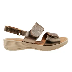 Sandalias Confort Con Velcro para Mujer Relax 390