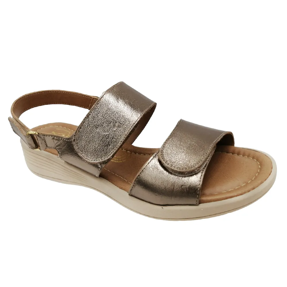 Sandalias Confort Con Velcro para Mujer Relax 390