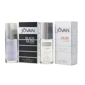 Set Jovan Musk Platinum EDC 88ml   Black For Men EDC 88ml