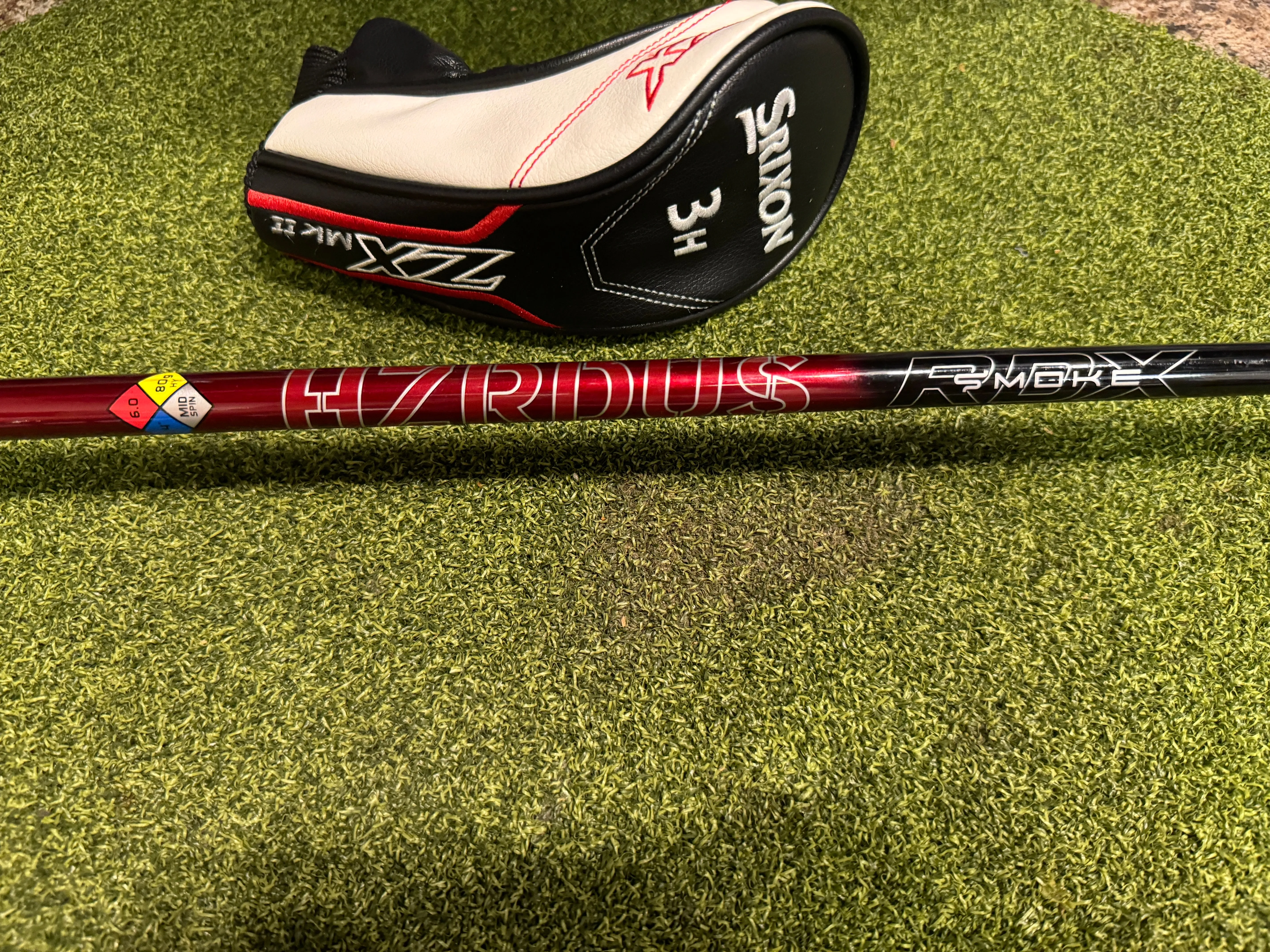 Srixon ZX MKII 3 19* Hybrid, Hzruds RDX Stiff Flex, RH