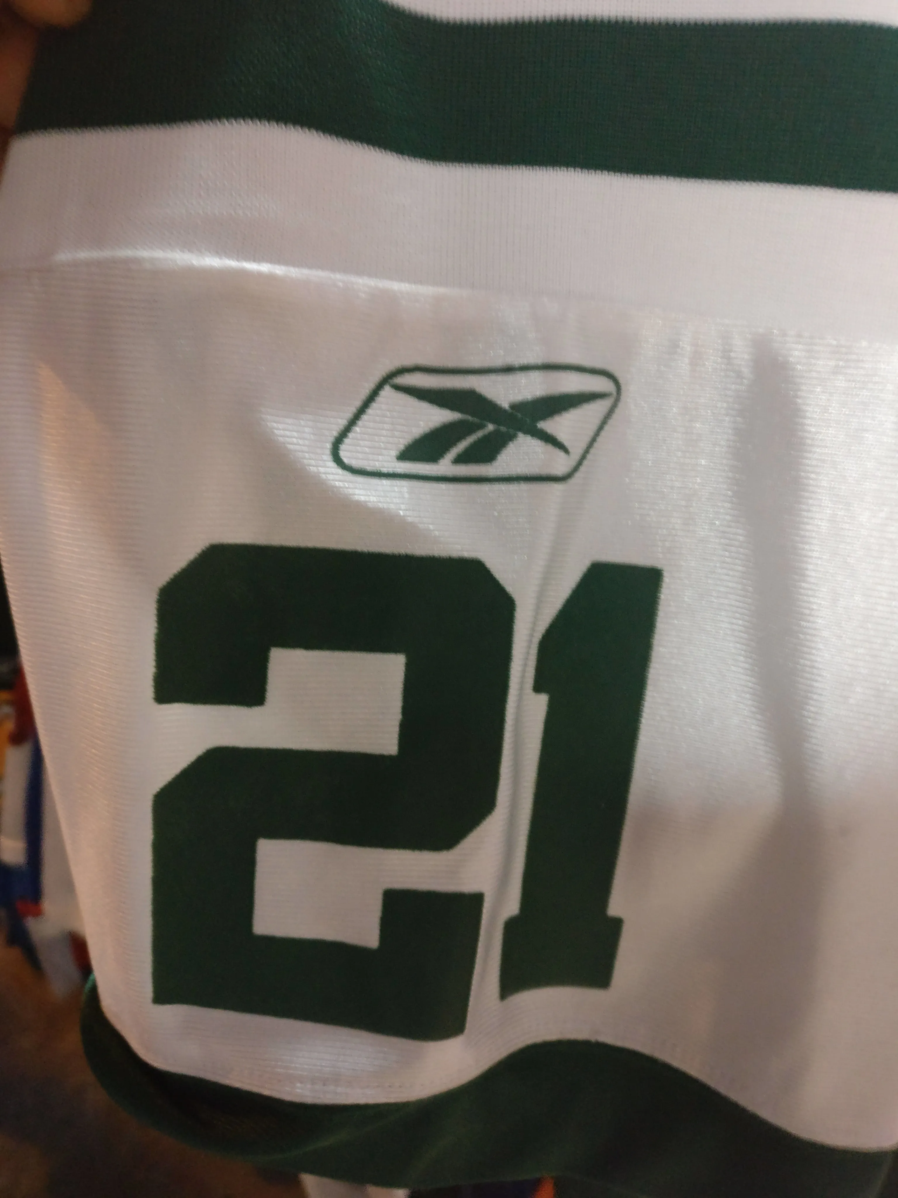 Vintage #21 RED New York Jets NFL Reebok Jersey 2XL