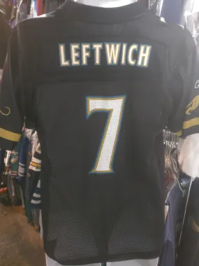 Vintage #7 BYRON LEFTWICH Jacksonville Jaguars NFL Reebok Jersey YL