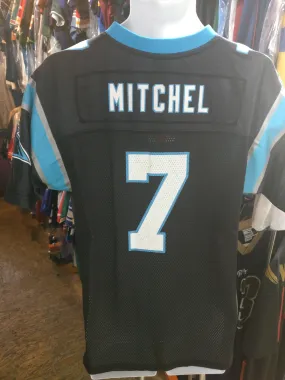 Vintage #7 MITCHEL Carolina Panthers NFL Reebok Jersey YXL