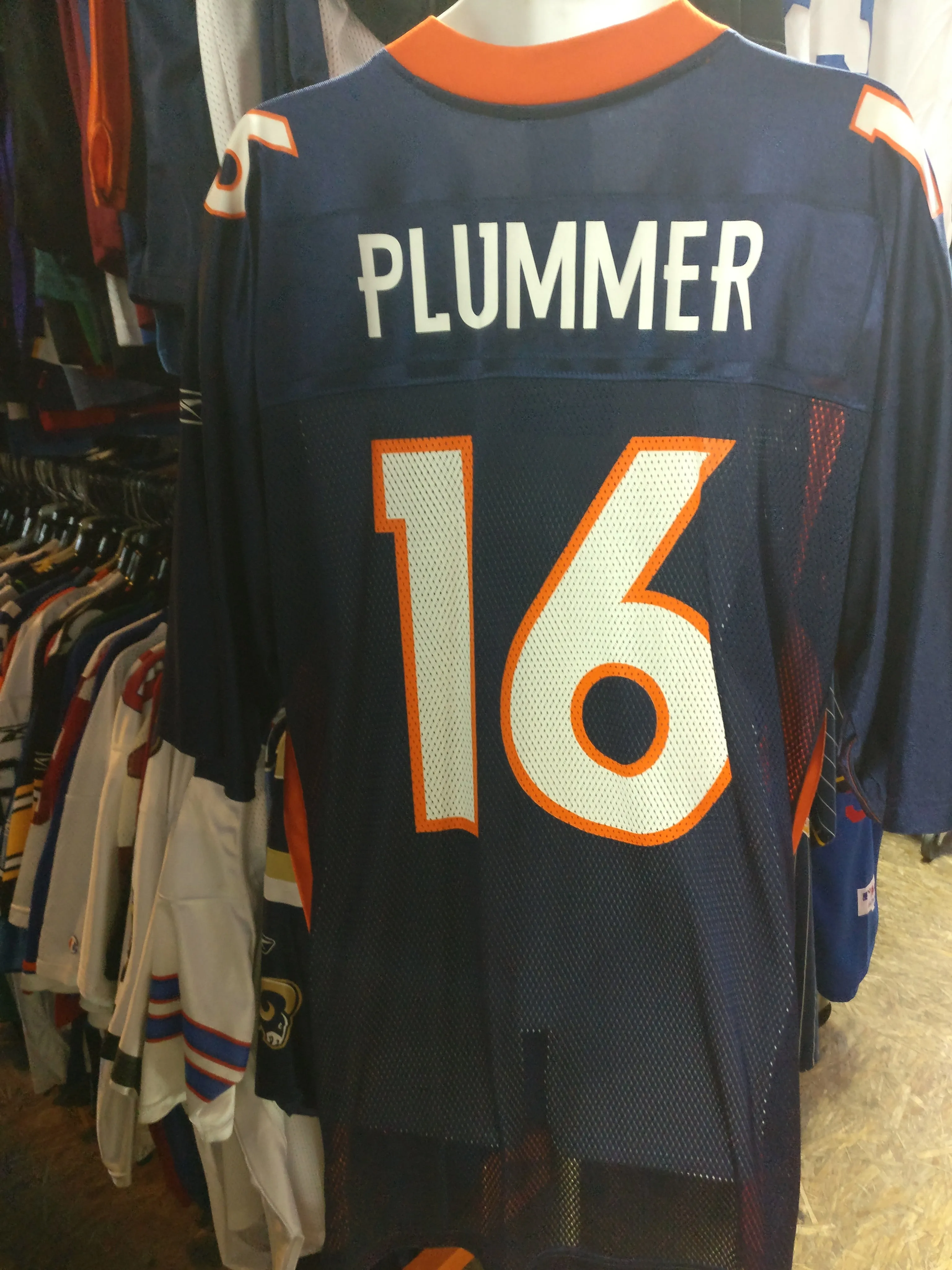 Vtg #16 JAKE PLUMMER Denver Broncos NFL Reebok Jersey XL (Deadstock)