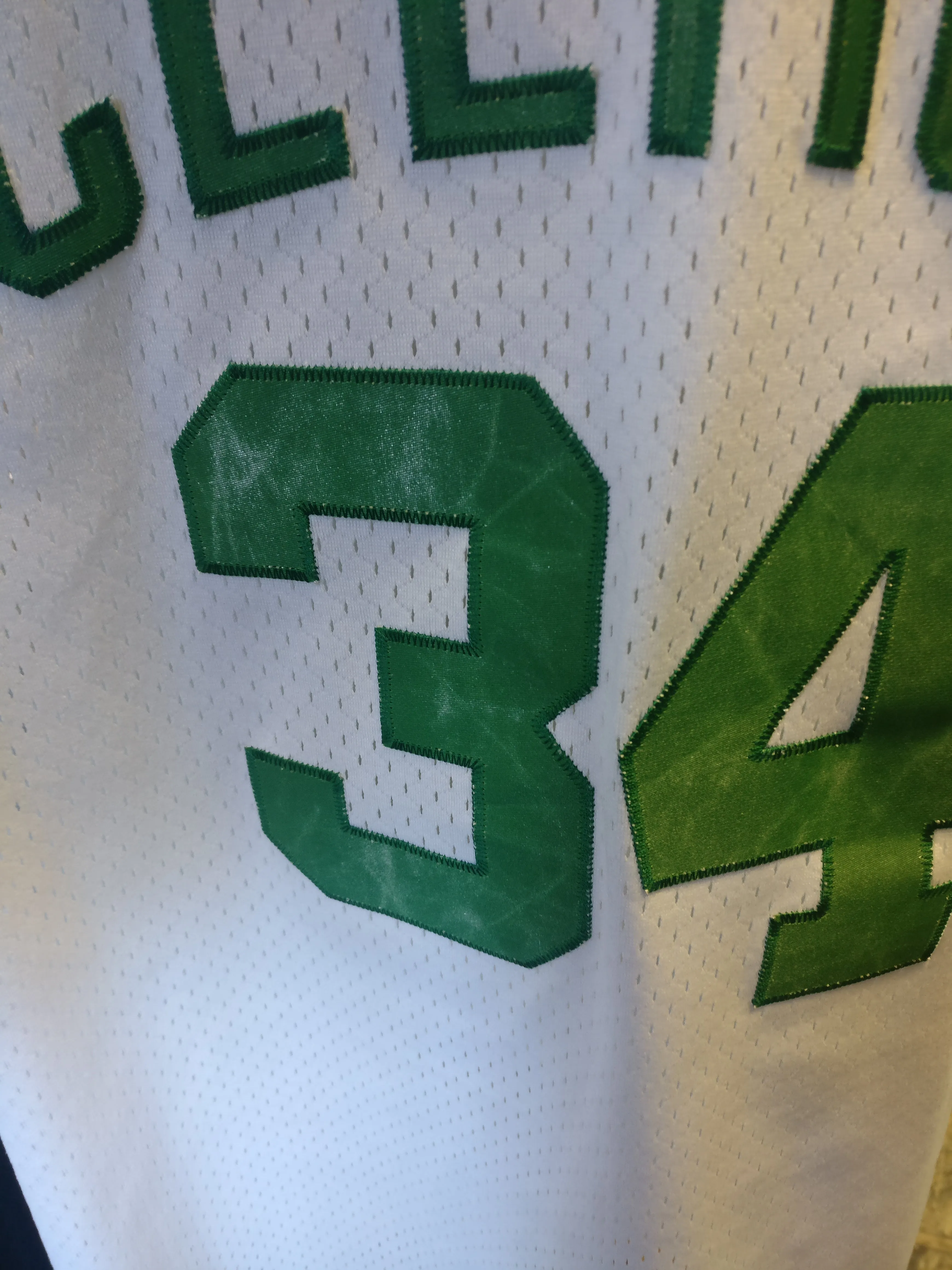 Vtg #34 PAUL PIERCE Boston Celtics NBA Reebok Authentic Jersey XL