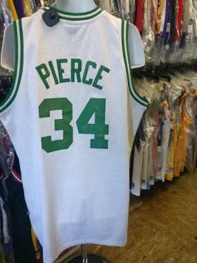 Vtg #34 PAUL PIERCE Boston Celtics NBA Reebok Authentic Jersey XL