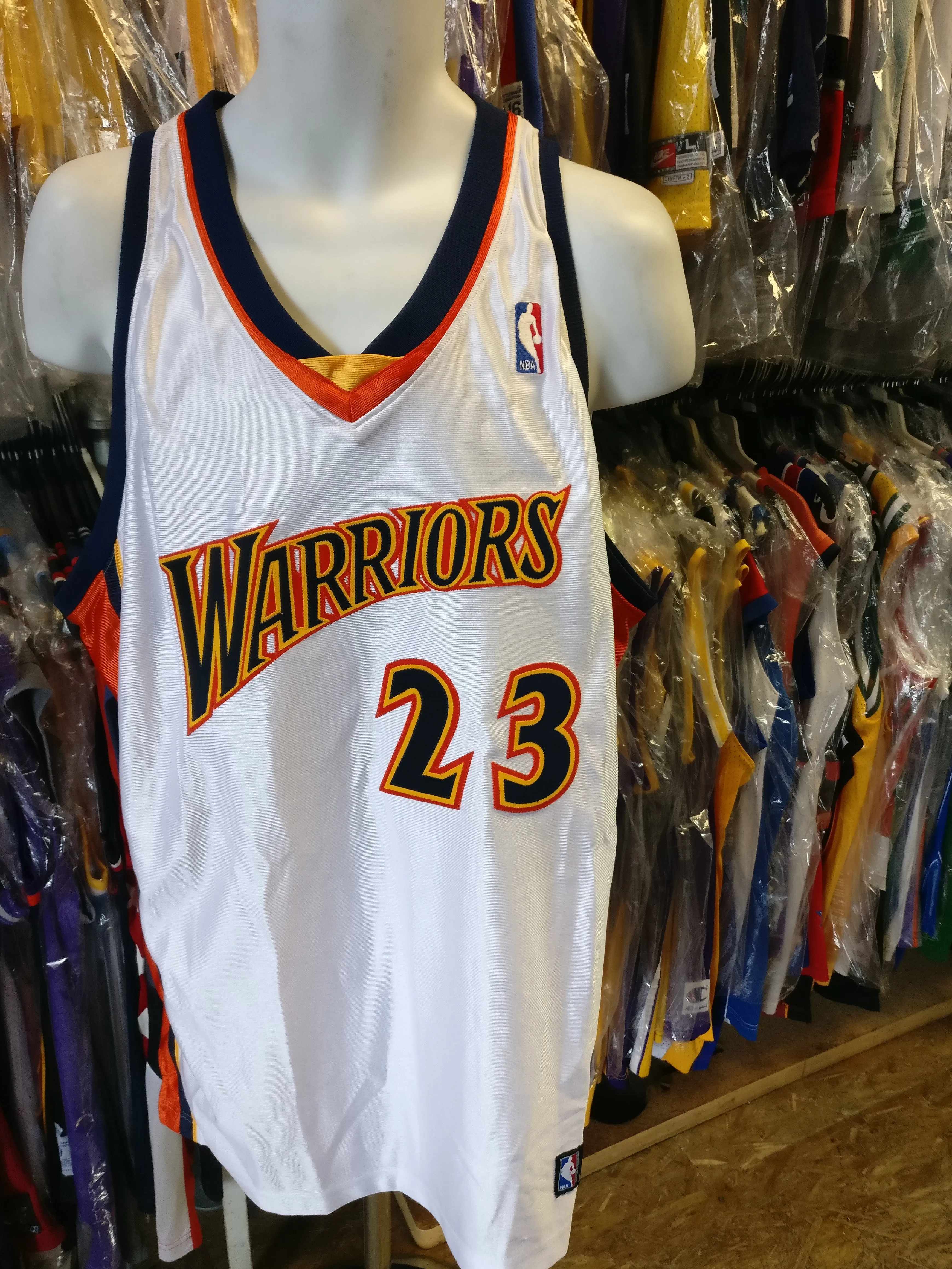 Vtg#23JASON RICHARSON Golden State Warriors Reebok Jersey 48 Deadstock