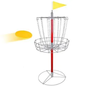 ZENY™ Disc Golf Basket Goal Practice 12-Chain Portable Disc Golf Basket Target