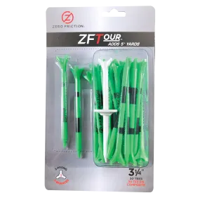 ZF TOUR 3-PRONG 3-1/4" TEES - 30 PACK